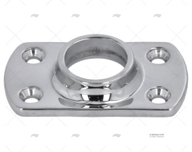 PLATINE BALCON RECT INOX 90º A SOUDER