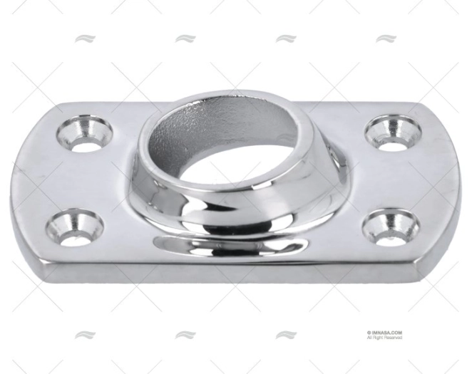 PLATINA BALCÃO RETA INOX 60º PARA SOLDAR 22