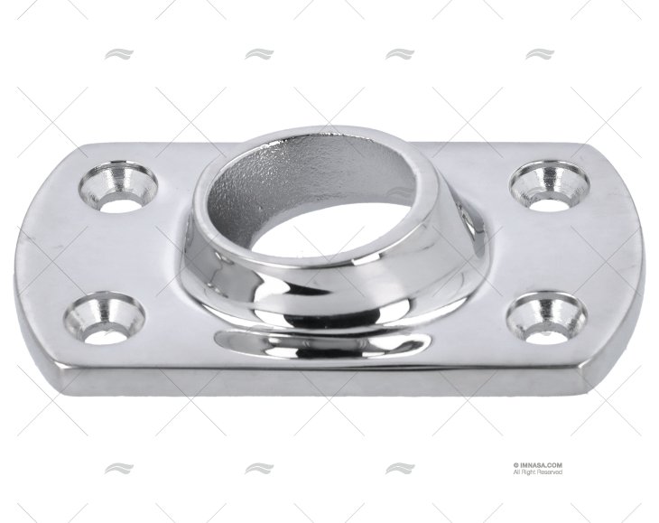 PIASTRINA BALCONE RETT INOX 60º DA SALDARE 22