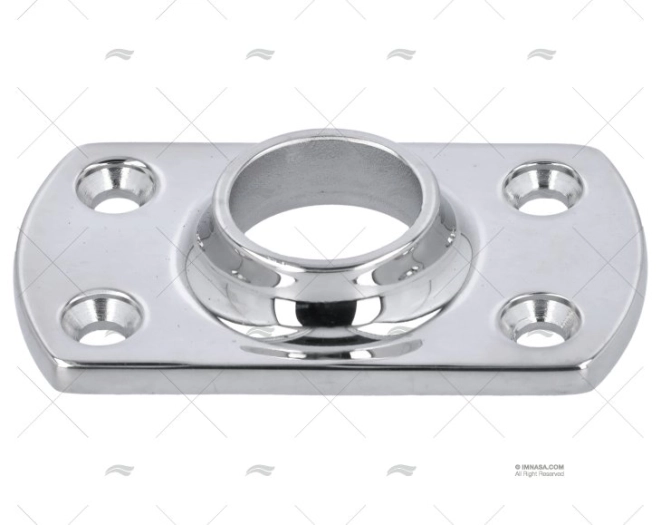 PIASTRINA BALCONE RETT INOX 90º DA SALDARE 22
