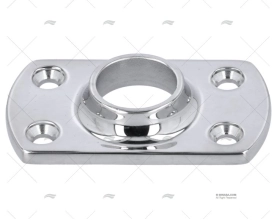 PIASTRINA BALCONE RETT INOX 90º DA SALDARE 22
