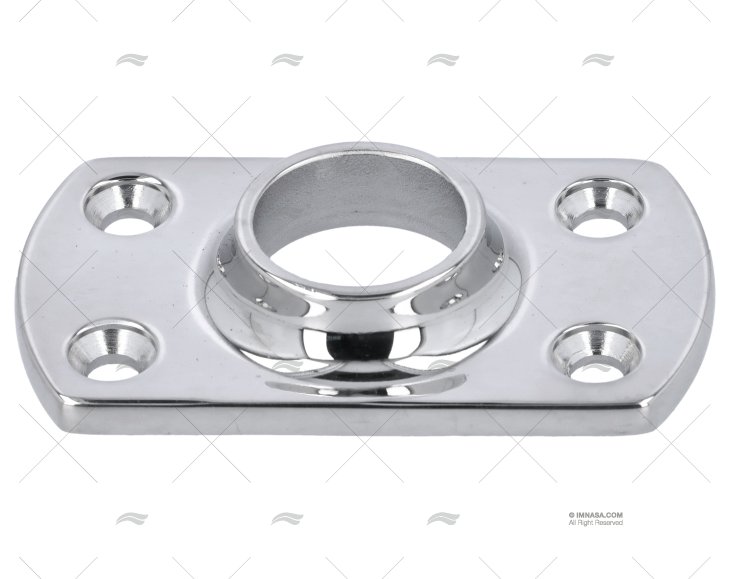 PIASTRINA BALCONE RETT INOX 90º DA SALDARE 22