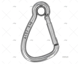 MOSCHETTONE CON OCCHIELLO  65mm INOX IMBRACATURA KONG