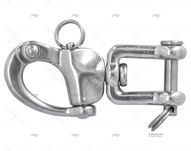 MOSCHETTONE INOX CON GRILLO 70mm