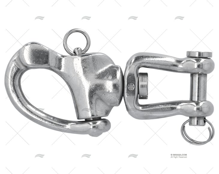 MOSQUETÃO INOX COM MANILA 128mm