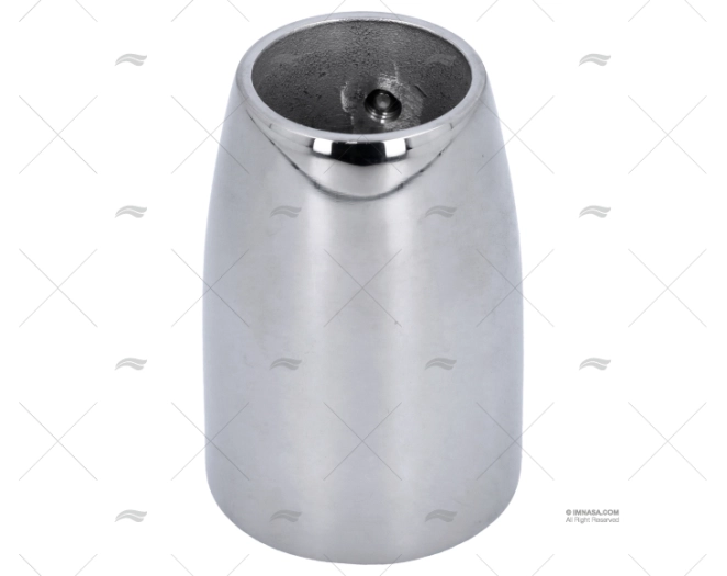 CASQUILHO DO LEME BALCÃO INOX OVALADO 90º 48mm