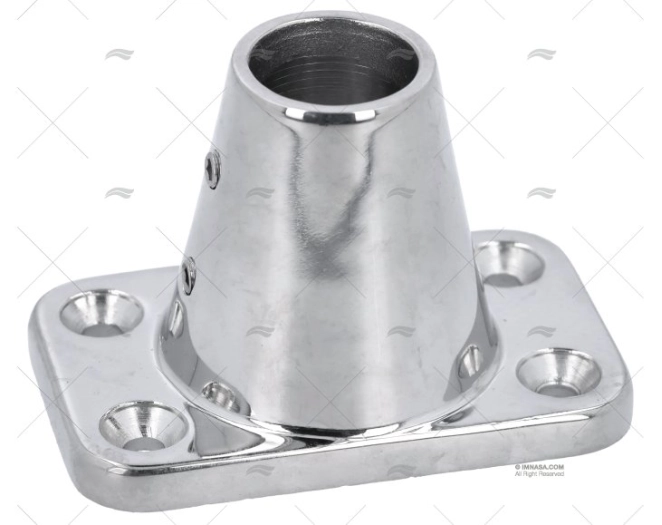 STANCHION BASE SS 60X90 25mm