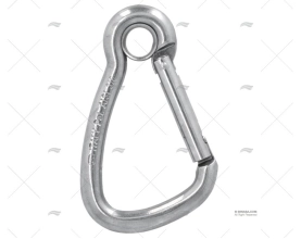 MOSCHETTONE CON OCCHIELLO  85mm INOX IMBRACATURA KONG