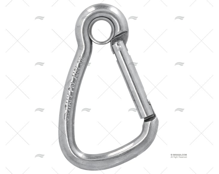 SPRING HOOK WITH RING S.S316 85 KONG