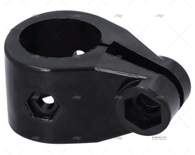 ABRAÇADEIRA CAPOTA 25MM PRETA COM FURO