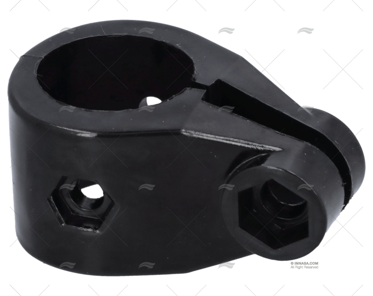 ABRAZADERA CAPOTA 25MM NEGRO CON AGÜJERO