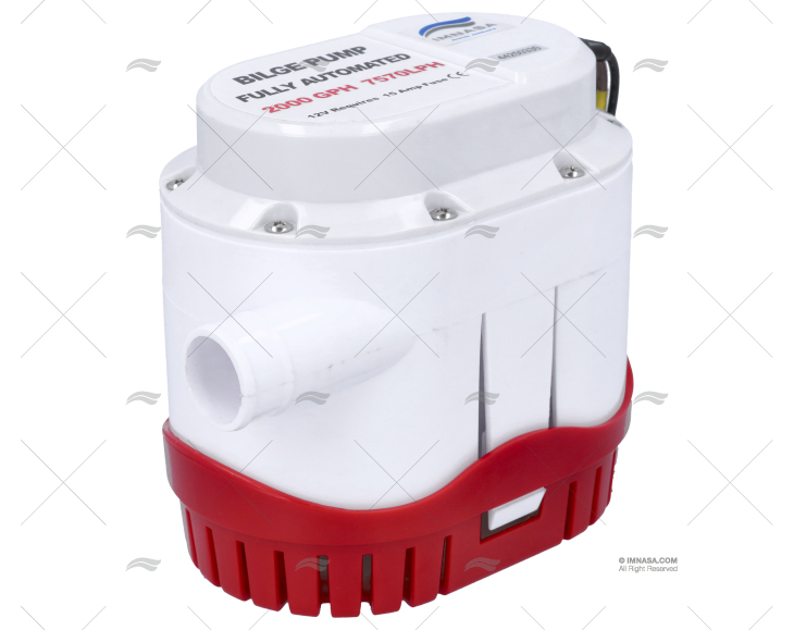 BOMBA DE DRENAGEM AUTO 2000 GPH 12V