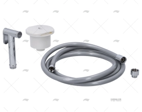 SHOWER SET W/GREY HOSE 2,5m AND BOX IMNASA