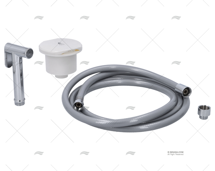 KIT DOCCIA CON TUBO GRIGIO 2,50m E CASSETTO IMNASA