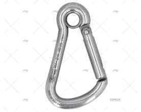 MOSQUETÃO COM OLHAL 100mm INOX ARNÊS KONG
