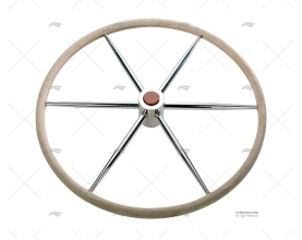 RODA LEME 1000mm 6R COURO/INOX SAVORETTI ARMANDO