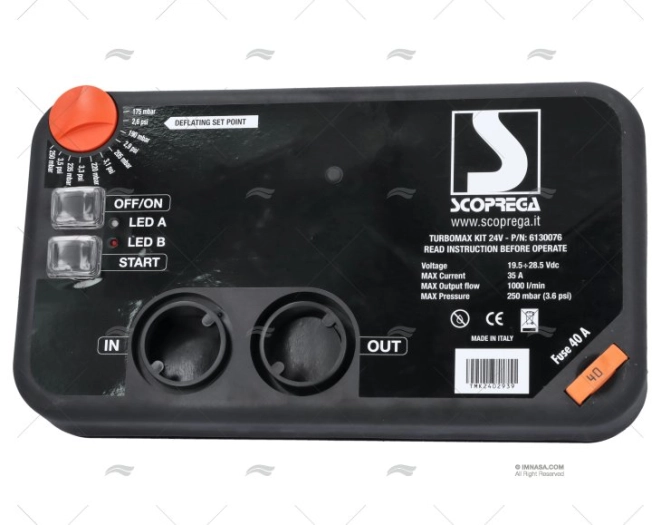 BOMBA DE AR  24V EV FLUSH TURBO MAX BRAVO