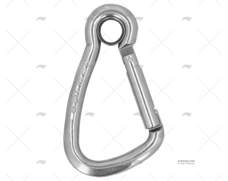 SPRING HOOK WITH RING S.S316 125 KONG