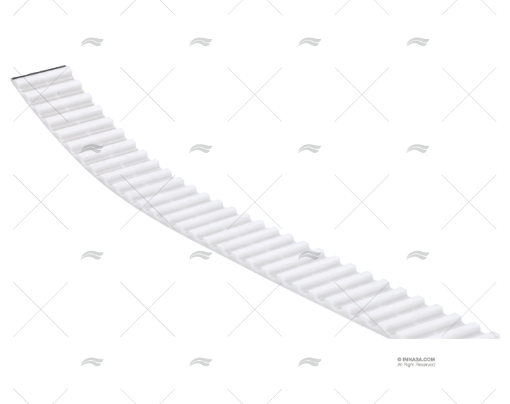 CORREIA BS DENTADA 32mm BRANCA BESENZONI