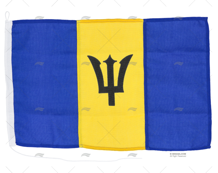 BANDEIRA BARBADOS MERCANTE 45x 30cm ADRIA BANDIERE