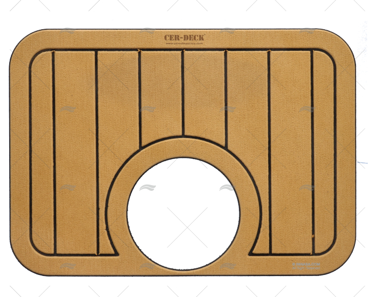 COVER FOR HATCH TEAK/BLACK 280x375mm 352