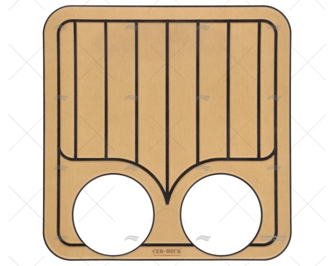 COBERTURA P/ TAPA TECA/PRETA 380x380mm 3