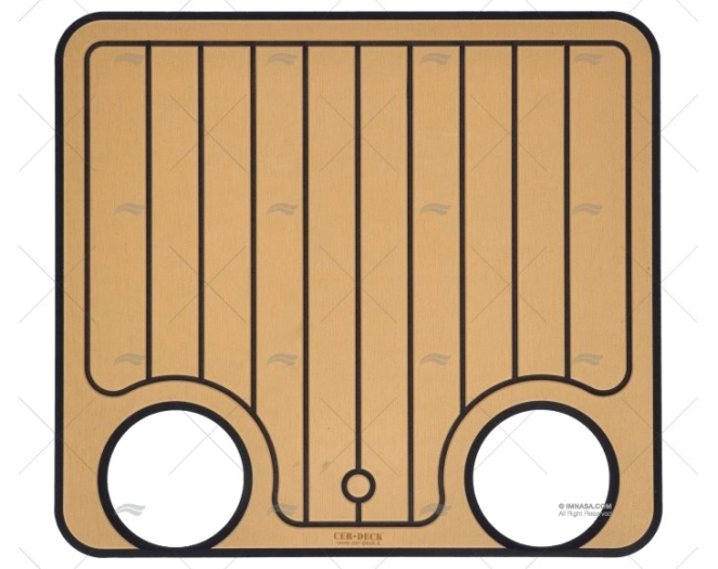 COVER FOR HATCH TEAK/BLACK 460x510mm 352