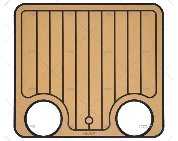 CACHE P/ TRAPPE TEAK/NOIR 460x510mm 3525