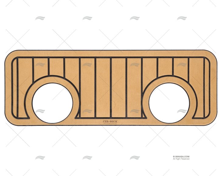 CACHE P/ TRAPPE TEAK/NOIR 607x250mm 3525