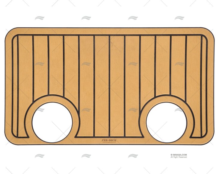 CACHE P/ TRAPPE TEAK/NOIR 600x360mm 3525