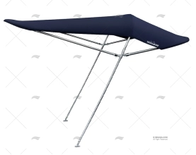 TENDALINO ARIA 150mm TUBO INOX 22mm BLU TESSILMARE
