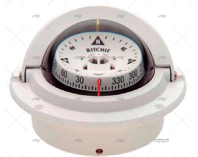 BÚSSOLA VOYAGER F-83W BRANCO RITCHIE NAVIGATION