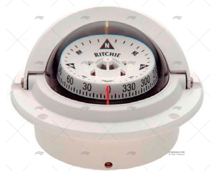 BÚSSOLA VOYAGER F-83W BRANCO RITCHIE NAVIGATION