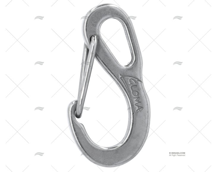 MOSQUETÃO INOX 70x12x10mm