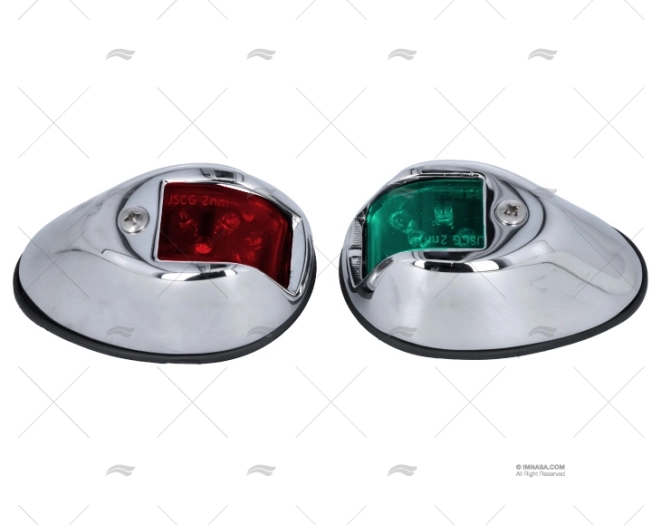 FEU  PERKO VERTICAL CHROME LED 12V JEU