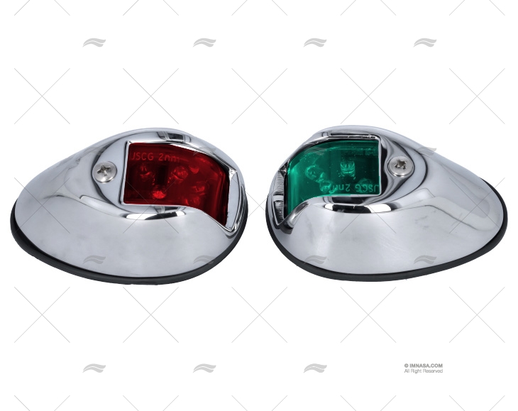 FEU  PERKO VERTICAL CHROME LED 12V JEU