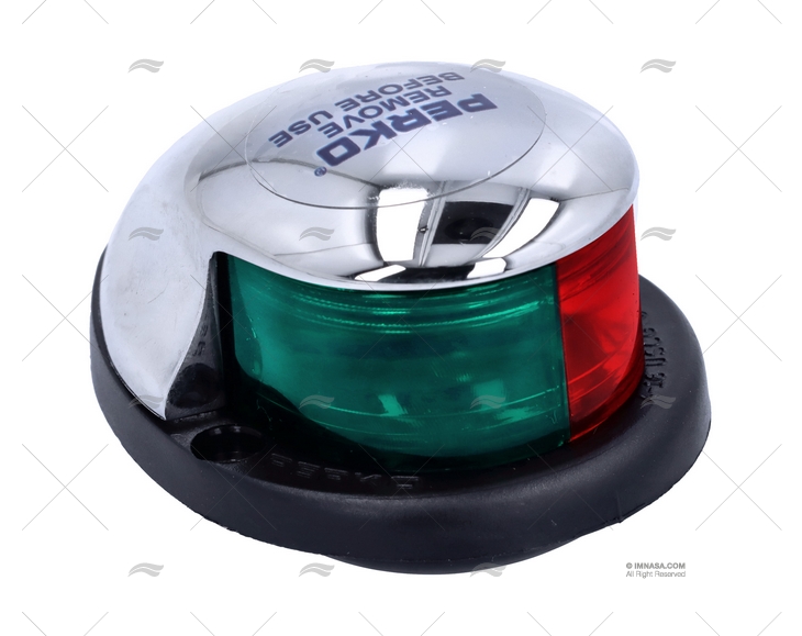 LUZ PERKO BICOLOR HORIZ. CROMADA  12V