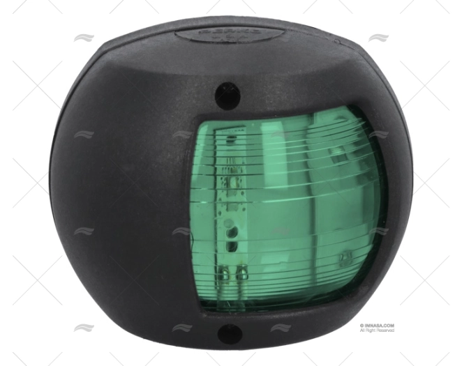 LUCE PERKO VERDE. TRIBORDO NERA LED 12V
