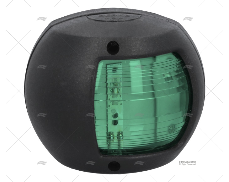 LUCE PERKO VERDE. TRIBORDO NERA LED 12V