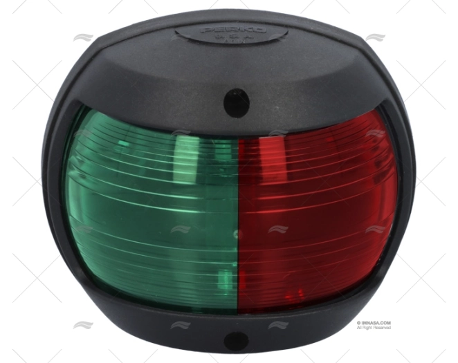 LUCE PERKO BI COLORE VERTICALE NERA  12V