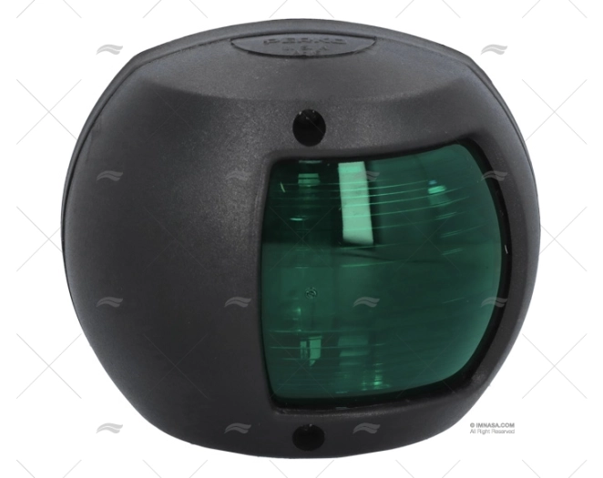 LUCE  PERKO VERTICALE TRIBORDO NERA  12V
