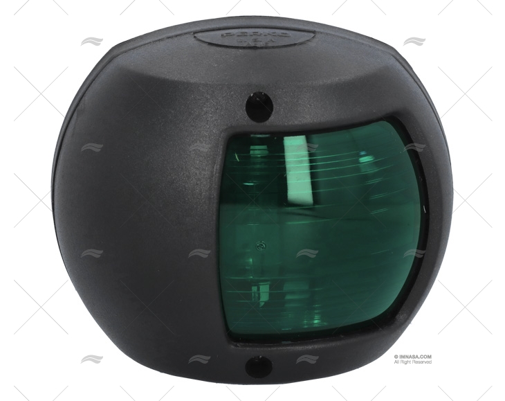 LUCE  PERKO VERTICALE TRIBORDO NERA  12V