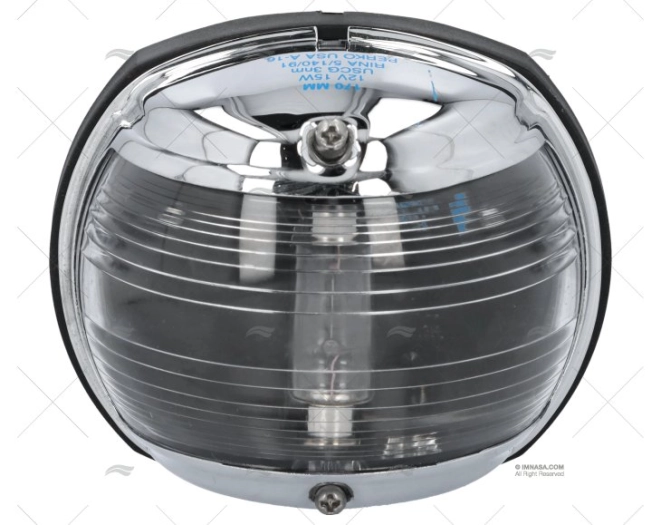 LUZ  PERKO VERTICAL TAMPA CROMADA  12V
