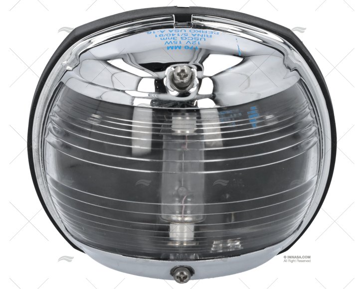 LUZ PERKO VERTICAL TOPO CROMADA 12V PERKO