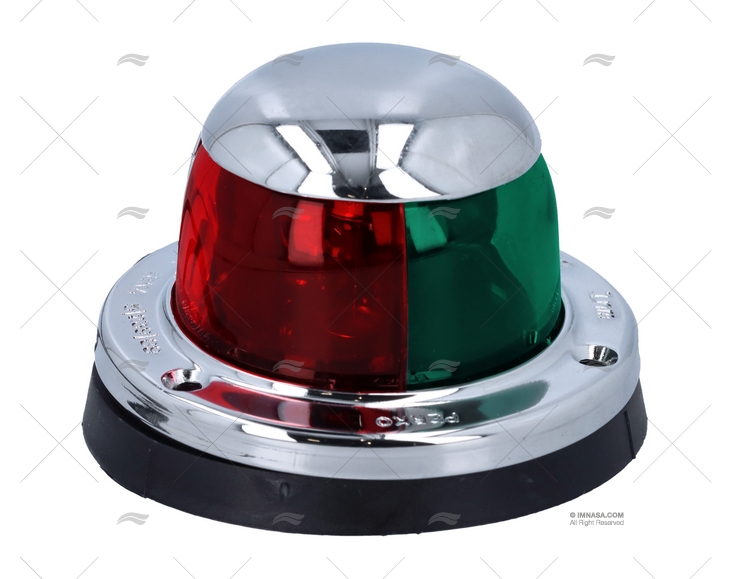 LUZ PERKO HORIZ. BICOLOR LATÃO CROMADO