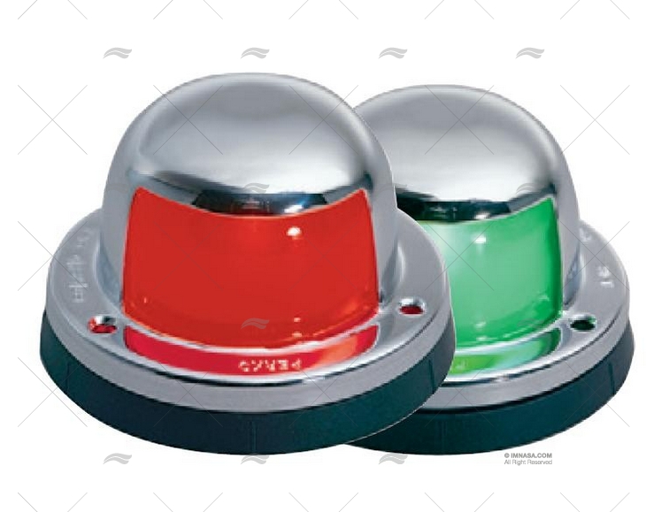 LIGHT PERKO HORIZ. CHROME BRASS SET 12V