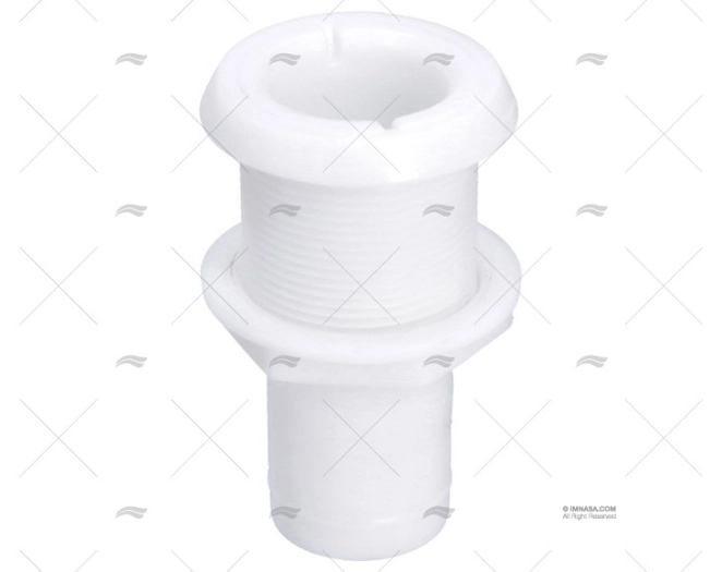 THRUHULL FOR HOSE 1-1/2 WHITE PERKO