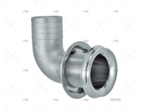 Passacascos 90º 1-1/2" INOX MARINE TOWN