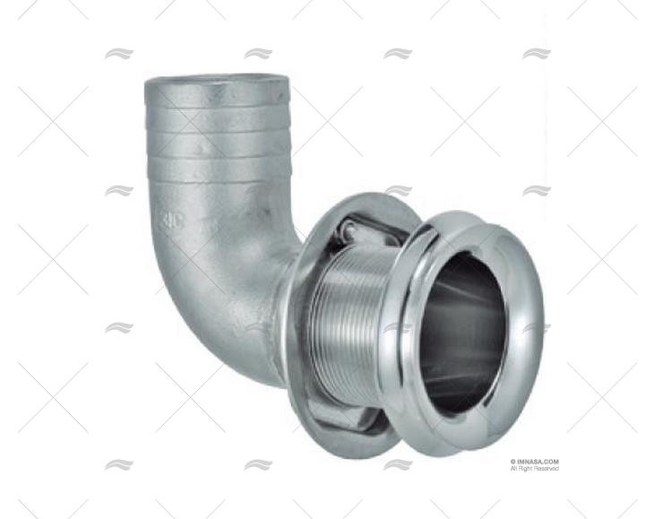 Passacascos 90º 1-1/2" INOX MARINE TOWN