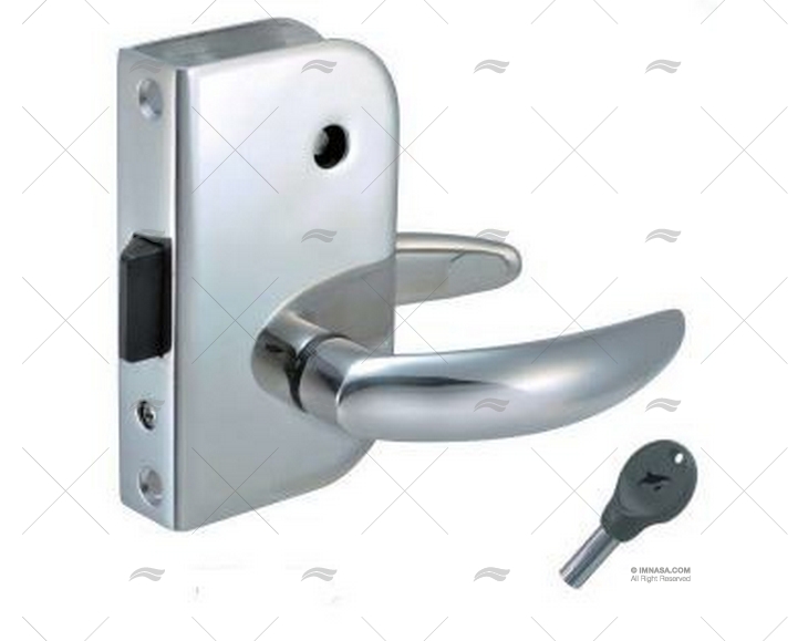 SERRATURA PORTA CON CHIAVE INOX SX. MARINE TOWN